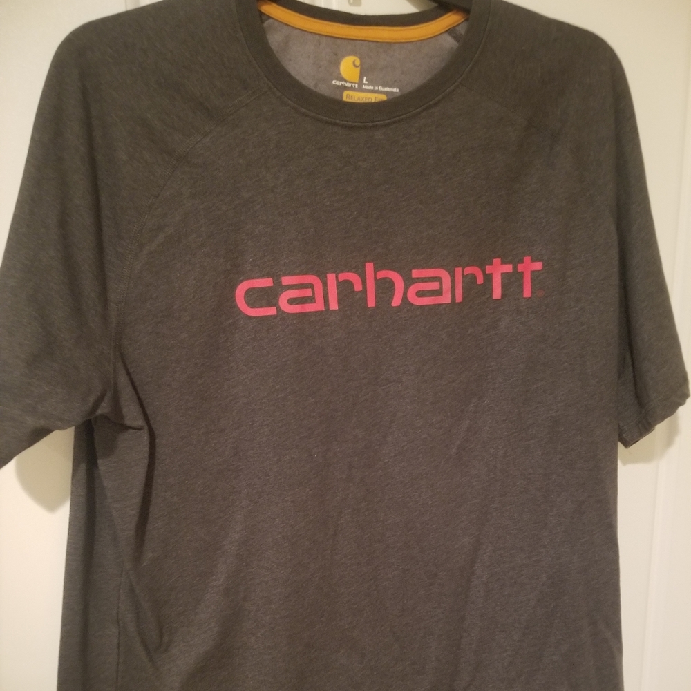 Carhartt Men Relaxed Fit T Shirt Gray Size Large
